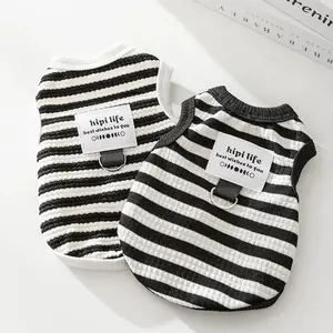 Striped Cooling Dog Harness - Summer Safety Vest with D-Ring Clip for Chihuahua/Bichon, Cute Puppy Fashion Outfit (XXS-XXL)#DogHacks#SummerPetSmallDogs