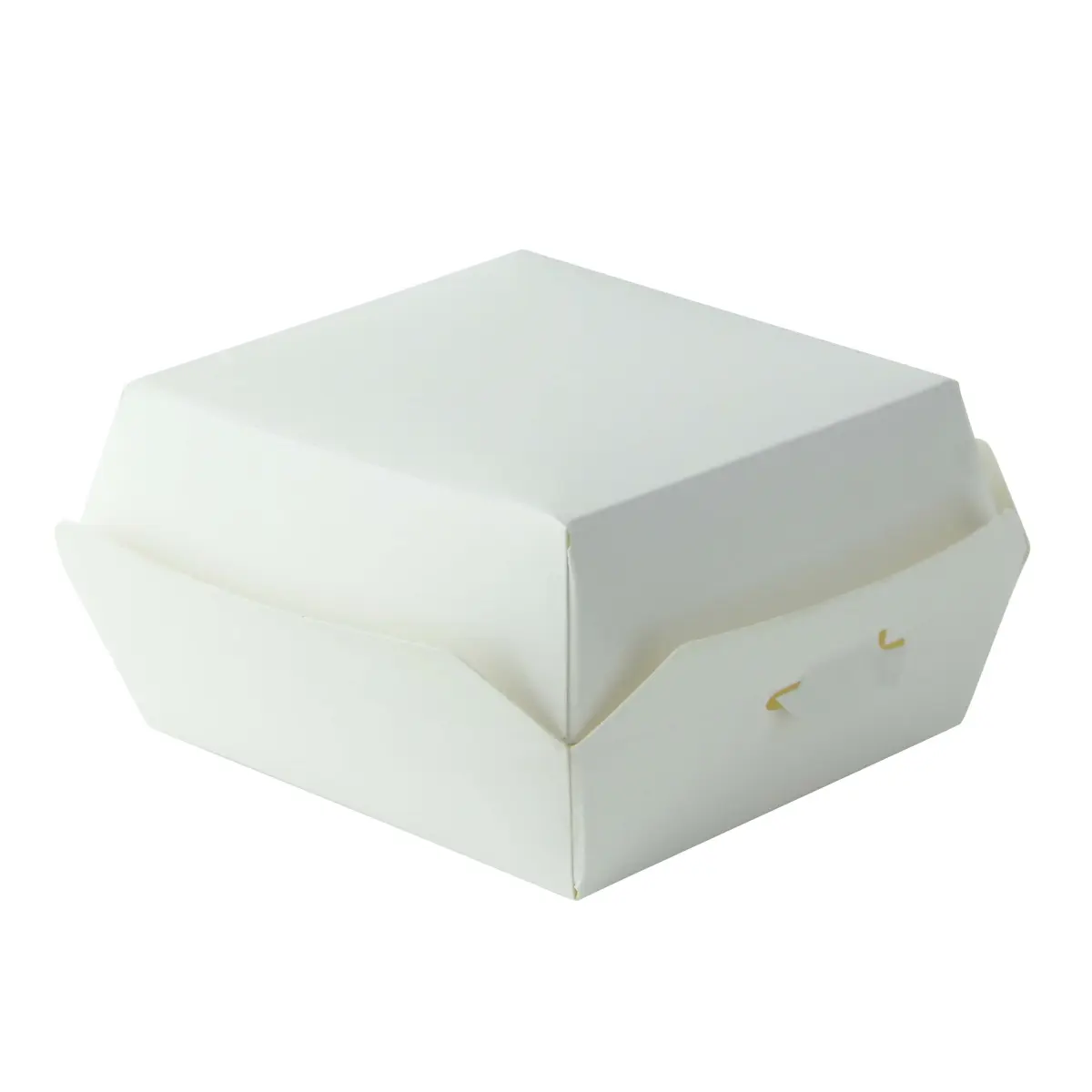 Packnwood 210EATBURG82 Mini White Cardboard Burger Box - 4 oz, 3.9x3.7x2 in, 450 Pieces, Disposable Tableware for Home, Festive & Party Supplies