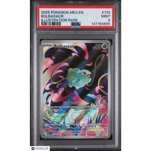 2025 Pokemon Meg EN-Mega Evolution Bulbasaur Illustration Rare PSA 9 #133