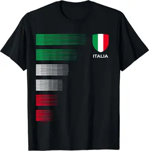 Italia Italy Flag Emblem - Italian Pride Ancestry Heritage T-Shirt