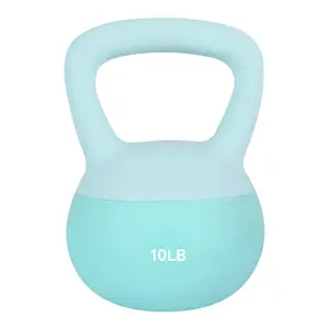 Leikefitness Soft Kettlebells,Sand Filled Weights for Women and Men,Color Coded Anti Slip Soft Kettlebells,Home workout