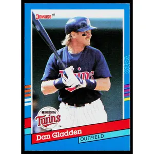 Dan Gladden 1991 Donruss #228b Minnesota Twins