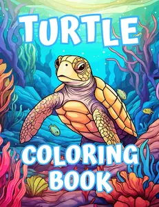 Turtle Coloring Book: For Adults, Teens And Seniors, Stress Relief & Relaxation
