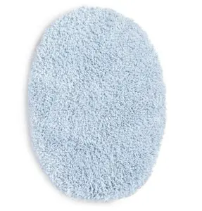 Polyester 19 x 22 Toilet Lid Cover, Blue Shell