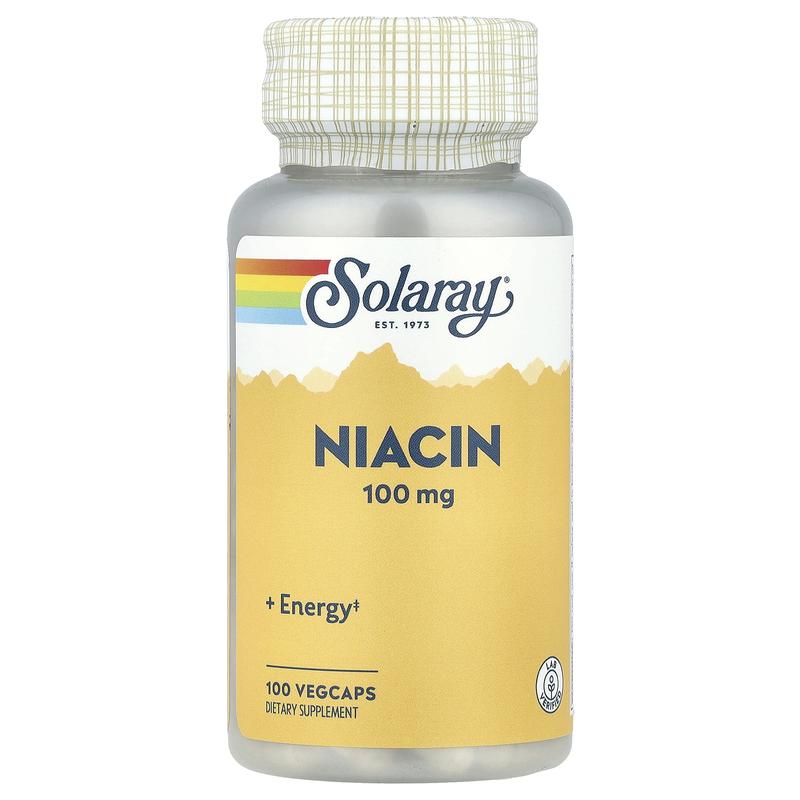 Solaray Niacin, 100 mg, 100 VegCaps