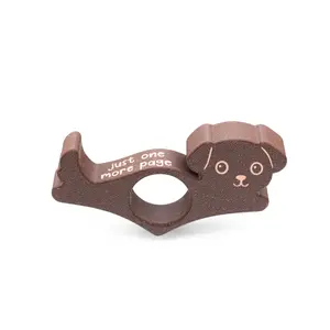 Puppy Dog Book Page Holder, Reading Aid for One-Handed Reading, Relieve Hand Strain, Ideal Gifts for Book Lovers & Readers, Made in USA