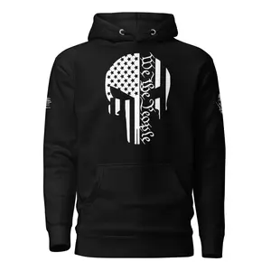 "We The People Punisher Skull" Black Hoodie