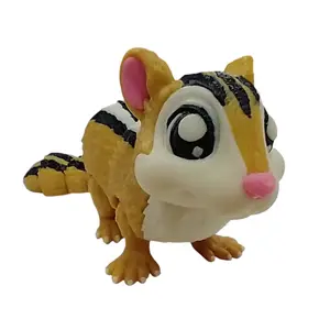 Chipmunk Cute 3D Printed Articulating Figurine
