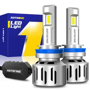 AUTOONE H11 LED Headlight Kit Low Beam Bulbs Super Bright 6500K White Car LED Lights