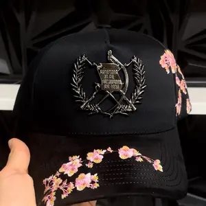 Escudo Guatemala  metal pin Hats Black Snapback for Men with Adjustable Fit Logo Design Casual Baseball Cap Style