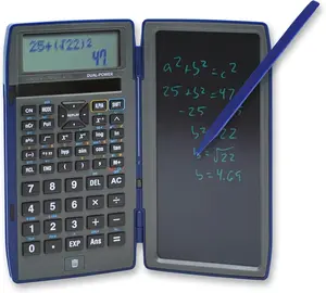Scientific Calculator with Erasable LCD Writing Tablet | 2-Line Display | Dual Solar &  Power | for Students in Middle School, High School (970)