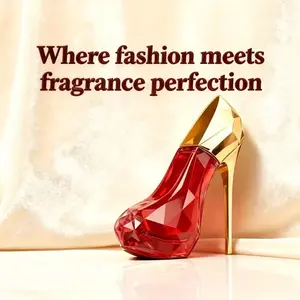 Red high-heeled 30ml Elegant Cedar Gourmand Perfume for Women with red color Long-Lasting, BPA-Free Scent for Everyday & Romance, Ideal Christmas Gift Floral Oriental Fragrance Citrus Fruity Vanilla