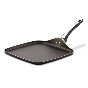 SmartGlide Nonstick 11-Inch Square Griddle with Dimpled Surface for Crispy Cooking Dishwasher & Oven Safe up to 350°F