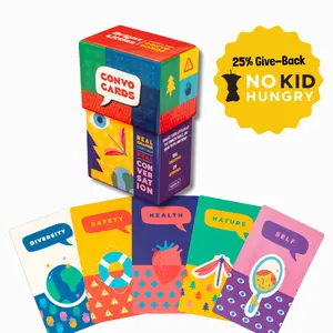 Bright Littles Kids' SEL Conversation Cards - 100 Questions & 25 Activities for Ages 4-12 - Engage in Real Conversation - Created by Educators & Parents - Screen-Free Family Connection - Kids Conversation Cards - Conversation Starter Cards