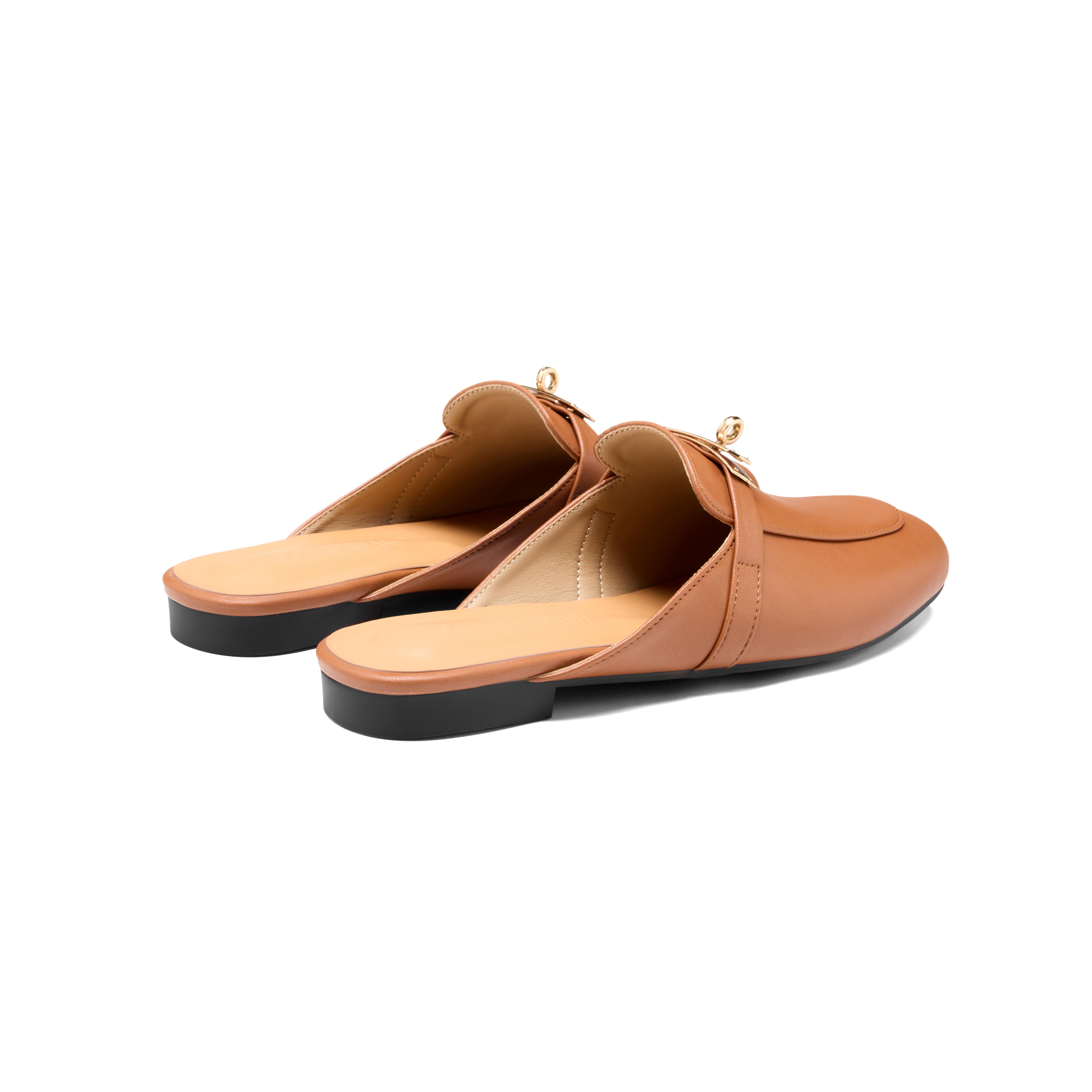 ReneChristine Women's Mules with Metal Buckle, Classic Buckle Design Breathable SpringStatements