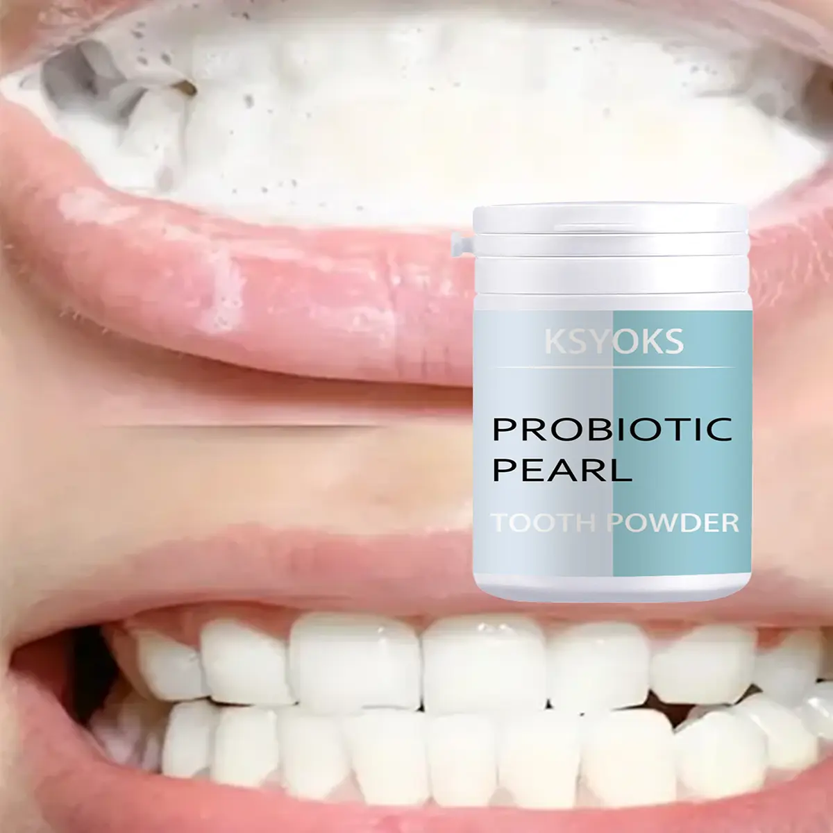 Teeth Whitening Tooth Powder, Daily Oral Care Powder for Bright Smile, Fresh Breath and Clean Feeling