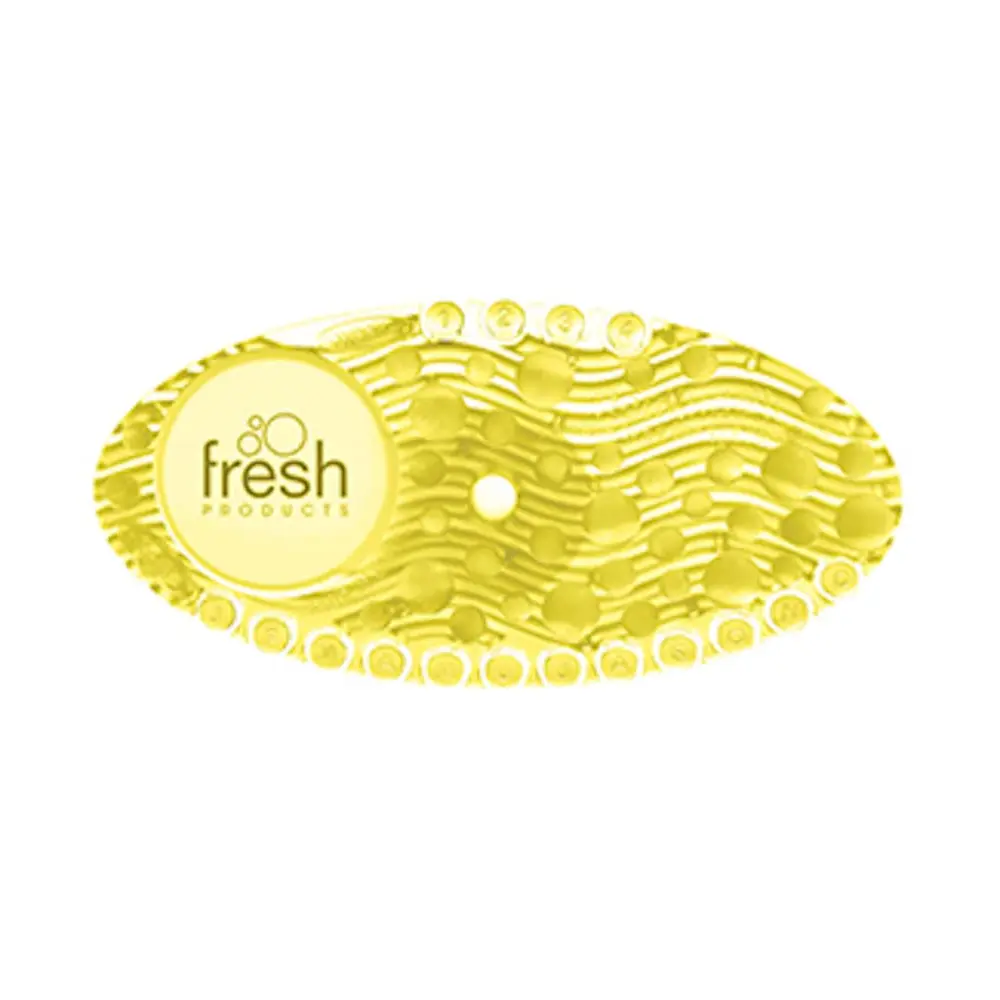 Fresh Products Curve Air Freshener for Small Spaces with Holders and Date Tab Reminders Versitile Placement Freshens for 30 Days No Batteries Required Citrus 10 pk