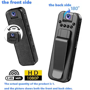 Wireless Mini Action Camera 1080P with Night Vision and Motion Detection, WiFi App Connection, 90 Mins Long Battery, Small Portable HD Camera for Indoor Outdoor Vlog Recording