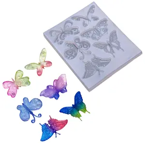 Resin Ring Molds Silicone Ring Molds for Resin Casting Jewelry Molds DIY Animal Theme Butterfly