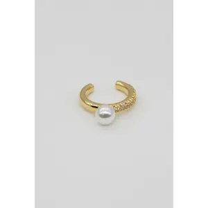 GENUINE LOVE EAR CUFF WITH PEARL