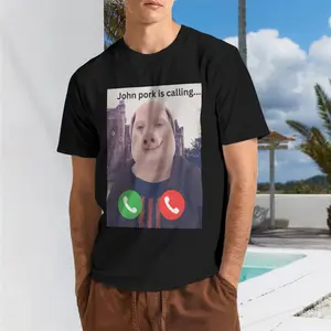 John Pork is Calling Funny Answer Call Phone T-Shirt,John Pork is calling meme shirt, funny john pork tshirt