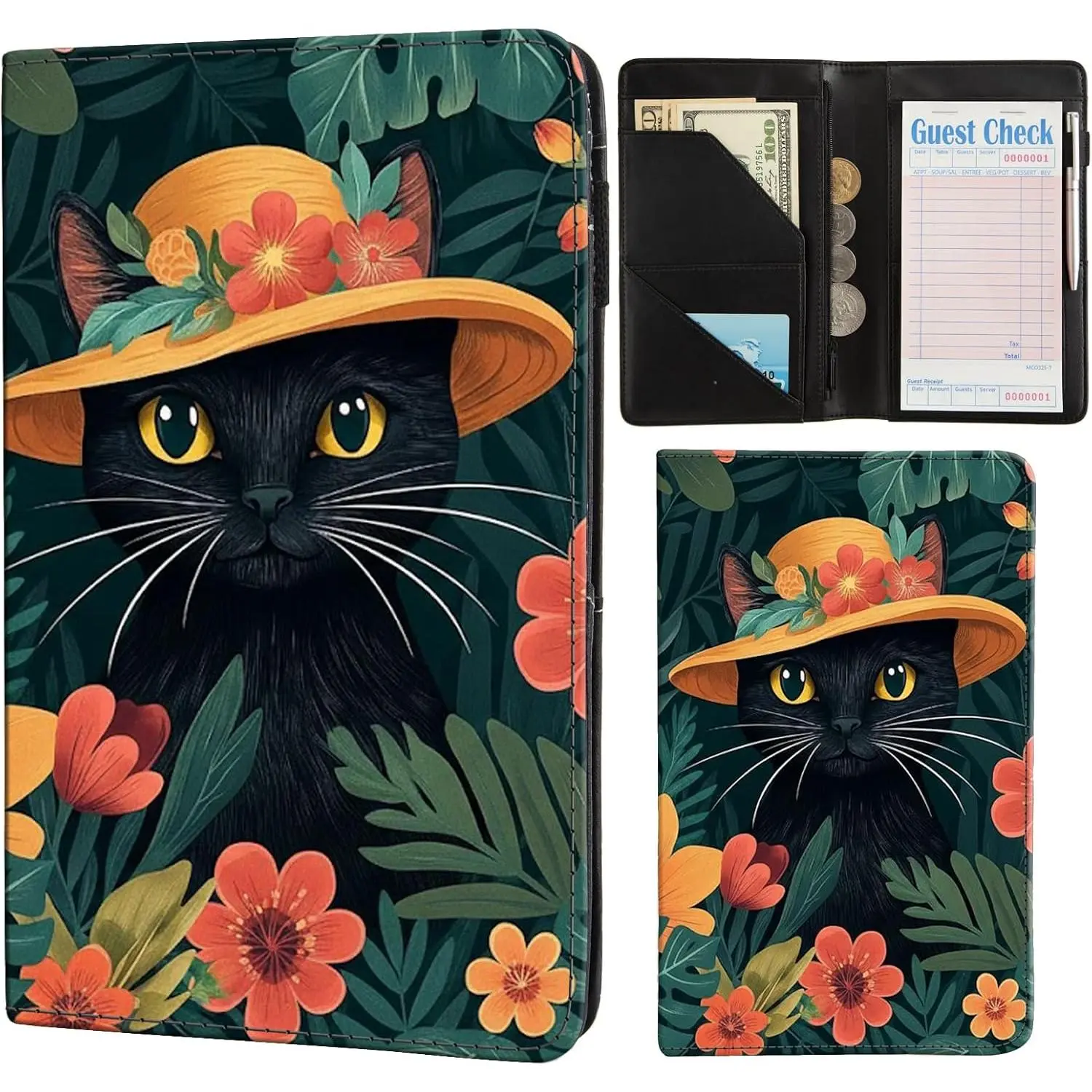Black Cat Floral