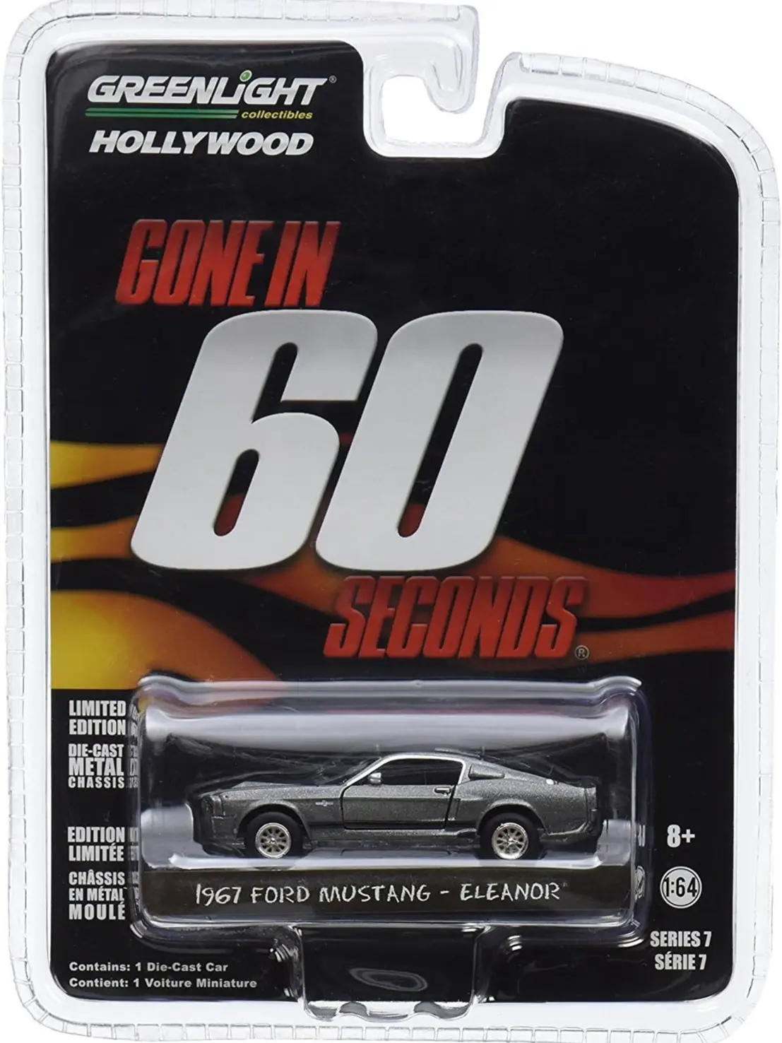 Greenlight 44742 Gone in 60 Sixty Seconds (2000) “Eleanor” 1967 Ford Mustang Shelby GT500 1/64 Scale