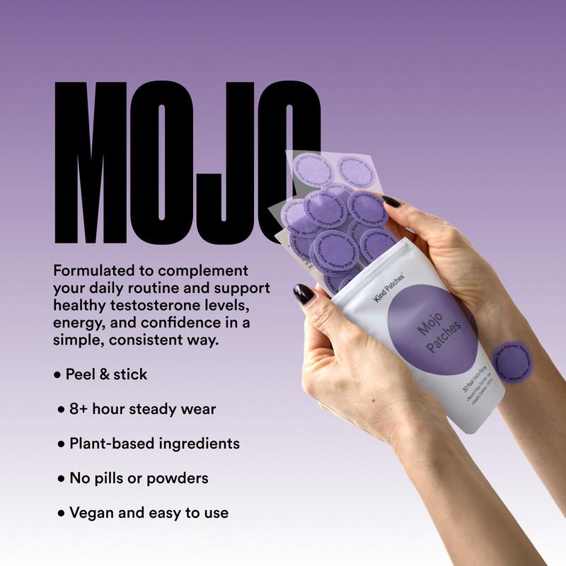 Kind Patches Mojo Patches: 30 Peek Vitality Patches, Support Natural/Daily Vitality, Health Confidence, Vegan, 1 Month Supply