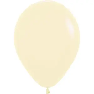 Sempertex Pastel Matte Yellow - Professional Latex Balloons