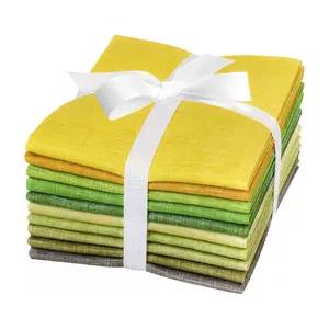 Newbrothread&Craftido - 11 Options Solids with Tweed Tonals - Assorted Color Cotton Quilting Fabric Bundles 10pcs Fat Quarters 18"x21" - Medium Weight 5.2oz - for Quilting, Sewing and Crafts, mothersdaygift