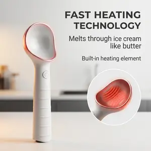 [summer vibes]Ice cream scoop，Kitchenware，Ice cream tools，Electric Self-Melting Ice Cream Scoop | Rechargeable Heated Scooper for Hard Ice Cream | Waterproof & Durable |FathersDayGift，GraduationGift，Kitchenware
