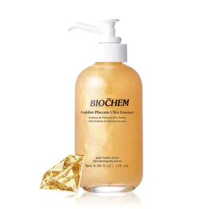 BIOCHEM Golden Placenta Ultra Essence - Facial Anti-Aging Essence Serum - 120 mL / 4.06 Fl. Oz. Luxury Elixir for a firmer, elastic, and smoother skin