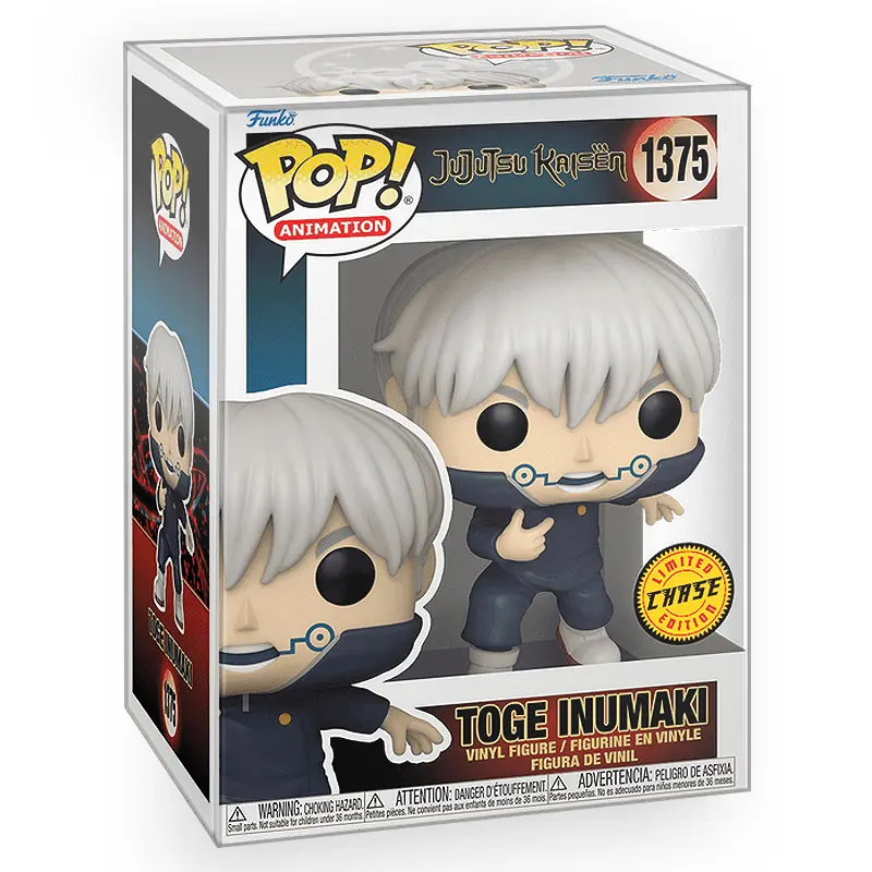 Funko POP Anime: Jujutsu Kaisen (JJK) - Toge Inumaki (Chase Variant) Vinyl Figure with Epic Collectibles Premium Box Protector Included