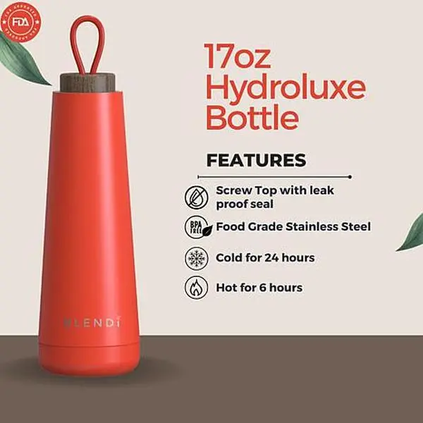 BLENDi 17oz. Hydroluxe Bottle - Red