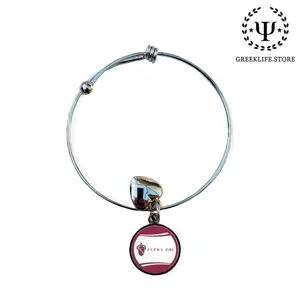 Alpha Phi Round Adjustable Bracelet