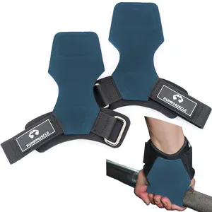 Wrist Straps for Weightlifting with Wrist Wraps,Leather Weight Lifting Wrist Wraps Grip Assistance Deadlift Straps Workout Gym Straps for Men and Women