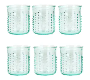 10 Strawberry Street Set of 6 Urchin Glassware, DOF