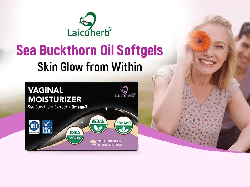 Botanical Feminine Wellness Supplement with Organic Sea Buckthorn Oil, Vegan Omega 7 Softgels with Omega 3 6 9, Plant Based Women’s Daily Nutrition Formula, USDA Organic Clean Ingredient Capsules