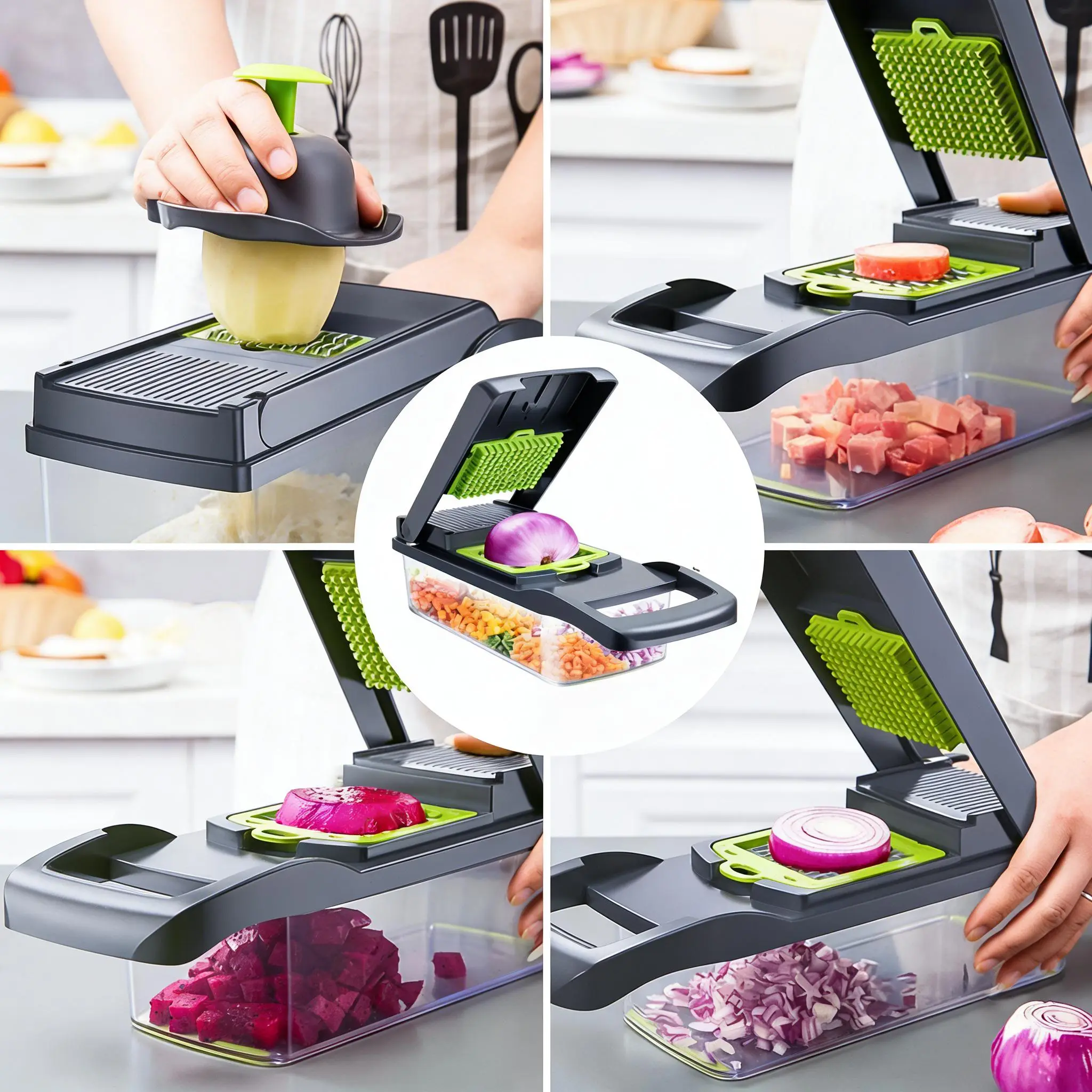 UFORU Multi-purpose vegetable chopper, ideal for vegetables, fruits, and cheese. A portable kitchen gadget that effortlessly handles chopping and meal prepdealsforyou#SummerWins