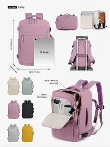 Unisex Travel Backpack 45L-50L Capacity, Tsa Anti-Theft Laptop Compartment, Suitable for Men & Women, Ideal for Airplane Trips, Airline Approved Backpack