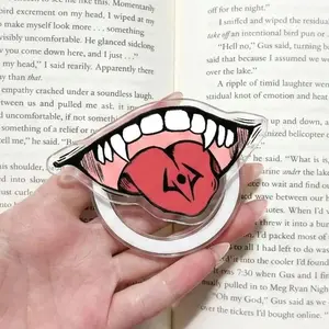 Magnetic Phone Grip JJK King of Curses Mouth Kindleholder – Scary Anime Fangs & Tongue Graphic, Japanese Manga Villain Aesthetic, Magneticphonegrips for Boys, Halloween Gift