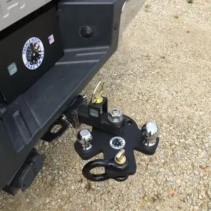 THE TREBLE HITCH  Two inch receiver, rotating base. No keys or pins to lose. 16 thousand pound rating, class 4
