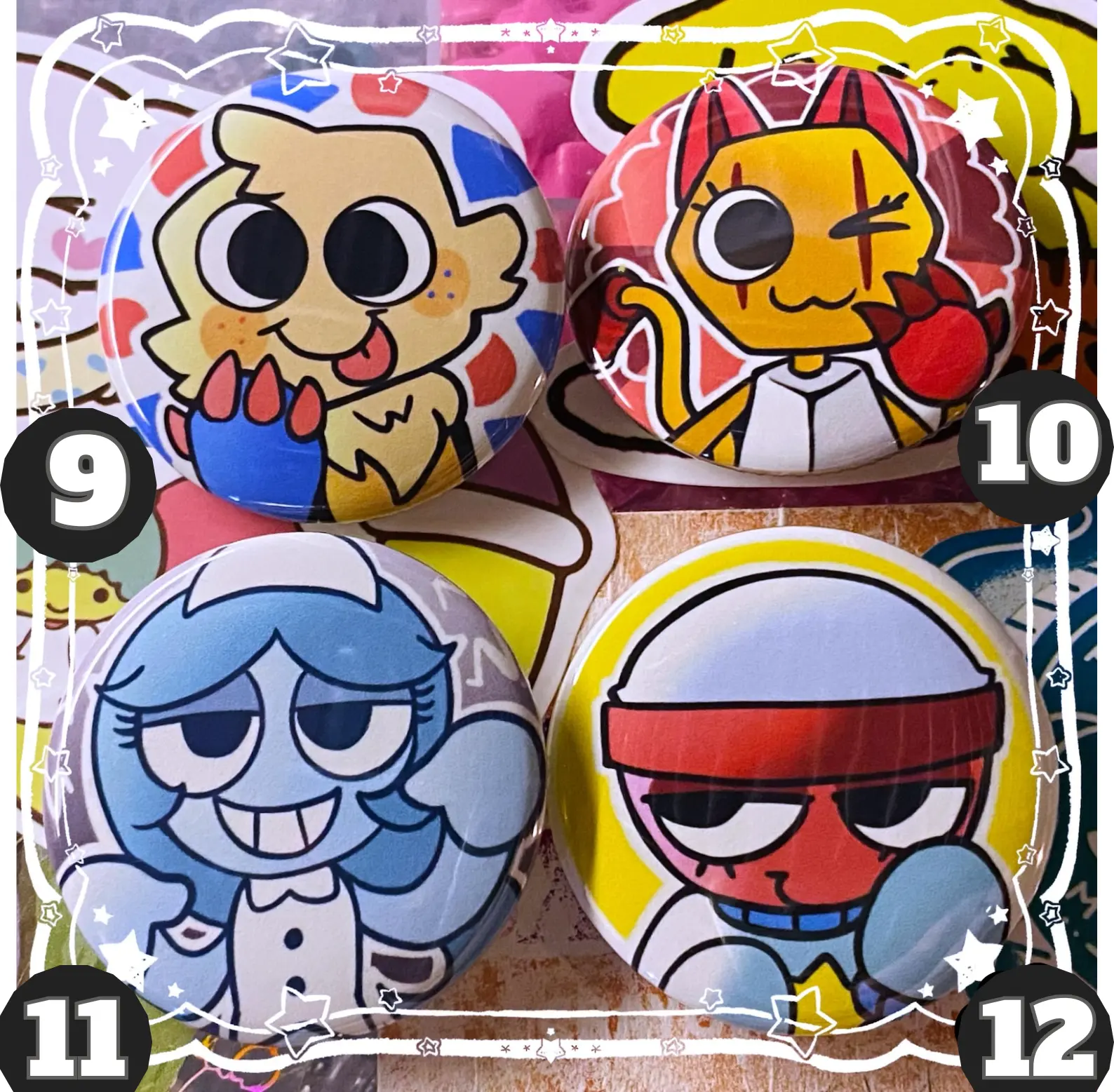 Dandy's World Button - Dandys World Character: Astro Vee Pebble