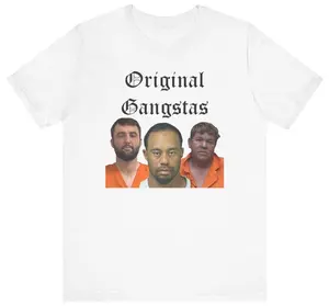 Scottie Scheffler Mugshot T-Shirt, Free Scottie Shirt, Tiger Woods & John Daly Mugshot Tee, Funny Golf Shirt, Sports Fan T-Shirt
