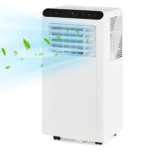 OP-10,000 BTU Portable Air Conditioner & Heater, 4-in-1 AC Unit for 450 Sq.ft Rooms, Quiet Mobile AC with Cooling, Heating, Dehumidifier, Fan, Remote & Window Installation Kit