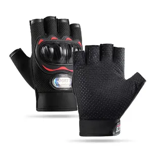 Motorcycle Riding Gloves Men Half Finger Summer Non Slip Protective Gear
