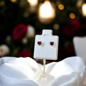 Small Heart Stud Earrings 14k Gold Plated Everyday Wear for Women's Fashion Accessories