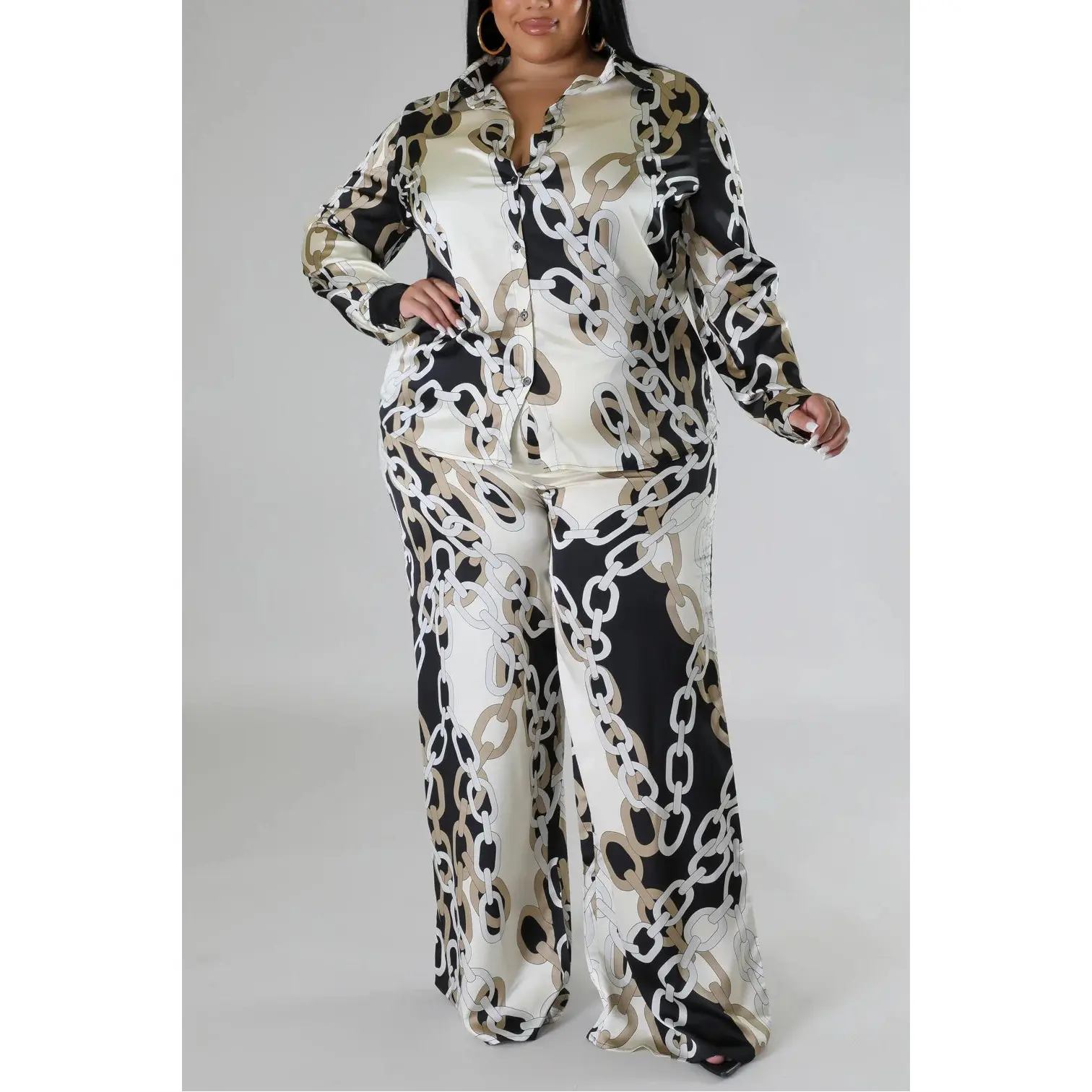 Broken chain pant set