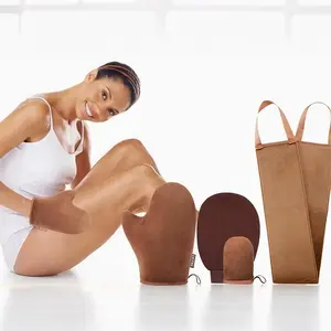 4-piece-set Self Tanning Mitt Applicator Kit, With Back Lotion Applicators For Your Back, Exfoliator Glove and Finger Face Mitt