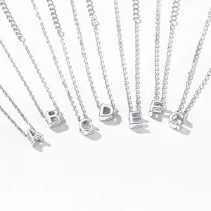 ChicSilver Minimalist Dainty Simple Initial Letter 26 Alphabet High Polished Daily 925 Sterling Silver Bracelet Jewelry Gifts for Women